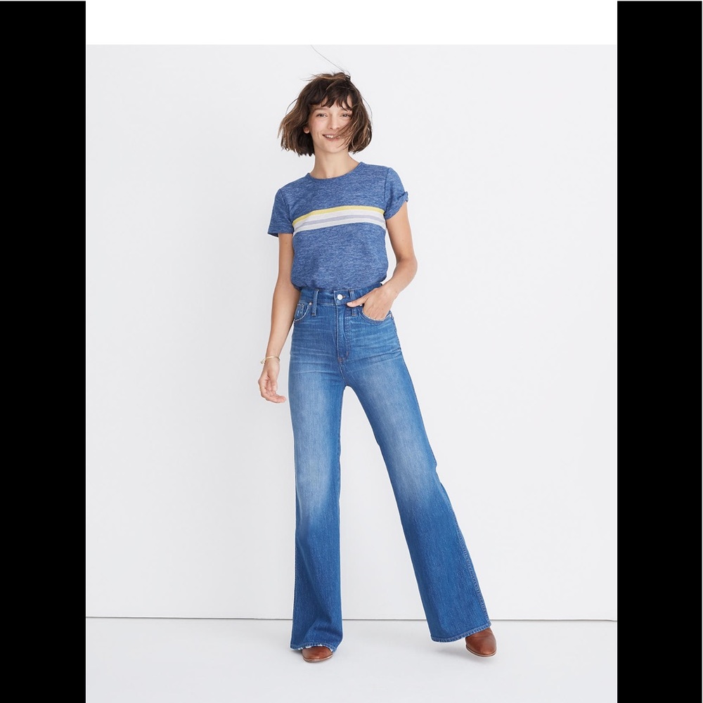 Madewell 11" High-Rise Flare Jeans